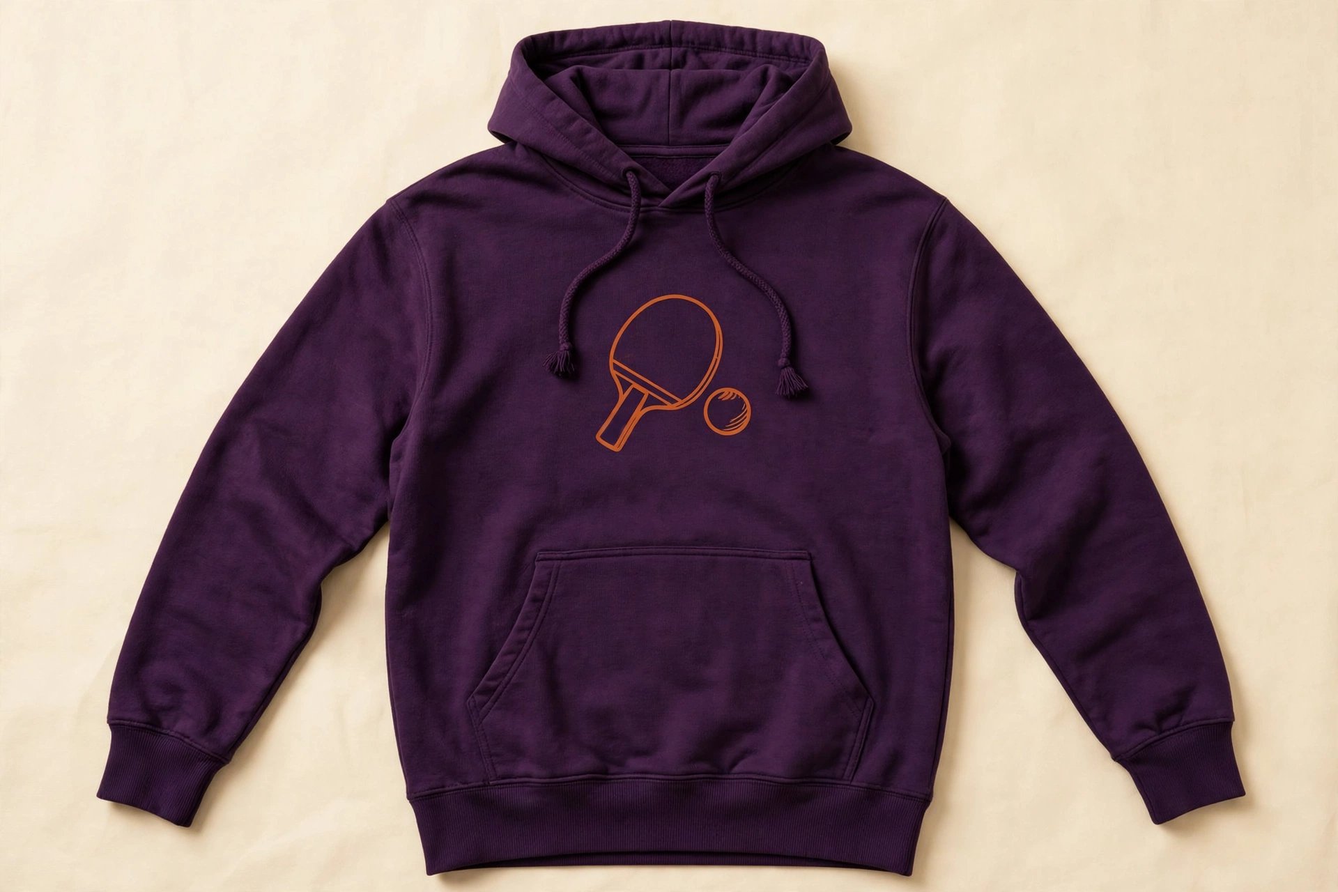 Adult pullover hoodie from the Table Tennis Hoodie collection